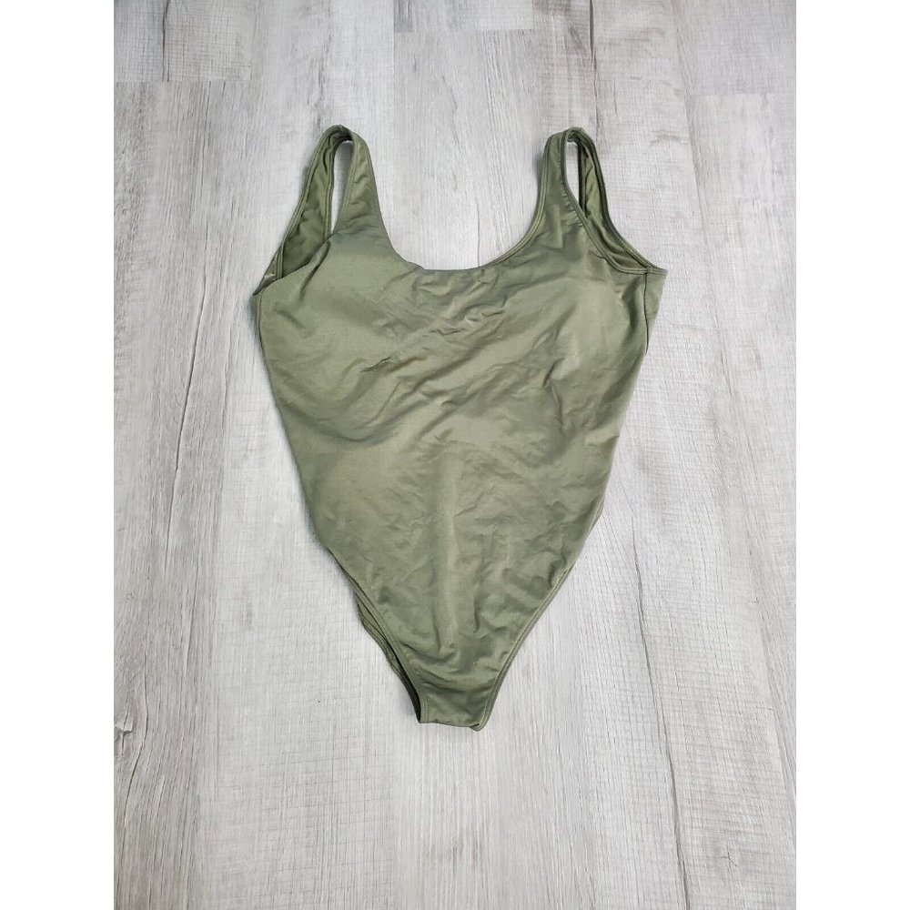 Abercrombie & Fitch Avocado Green One Piece Swimsuit XL